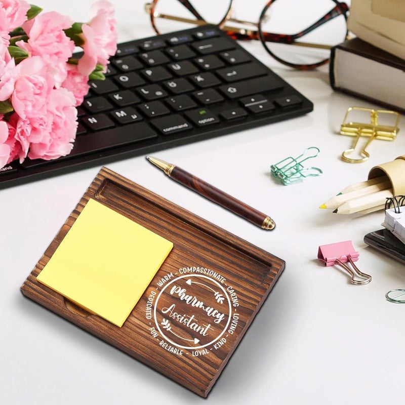 YODOCAMP Pharmacy Assistant Sticky Note Holder, Pharmacist Pharmacy Tech Appreciation Gift, Thank You Gifts for Pharmacy Crew Pharm Assistant Technician Self-Stick Note Pad Holders Desk Organizer TZP21 - Image 5